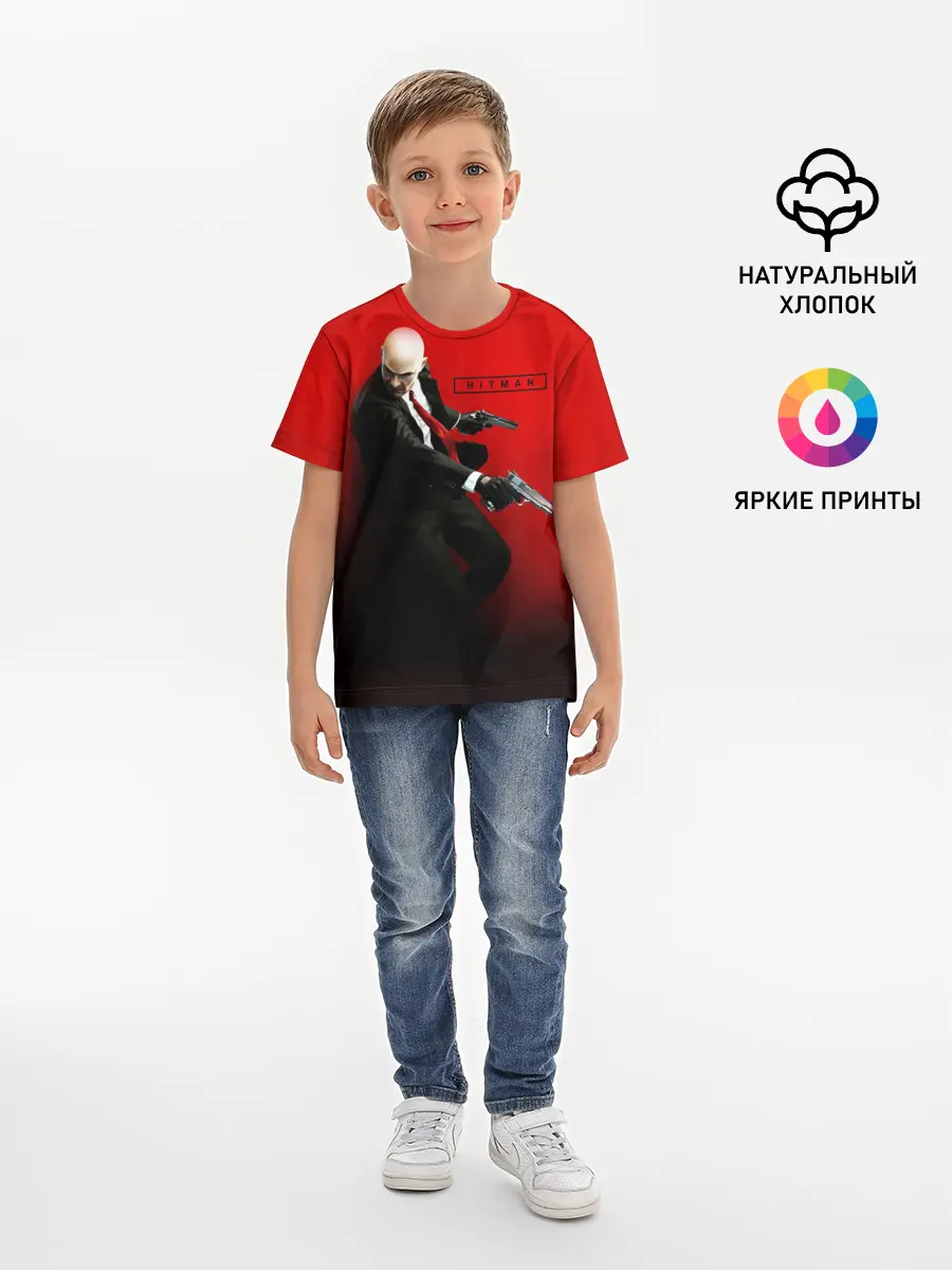 Детская базовая футболка / Hitman_3