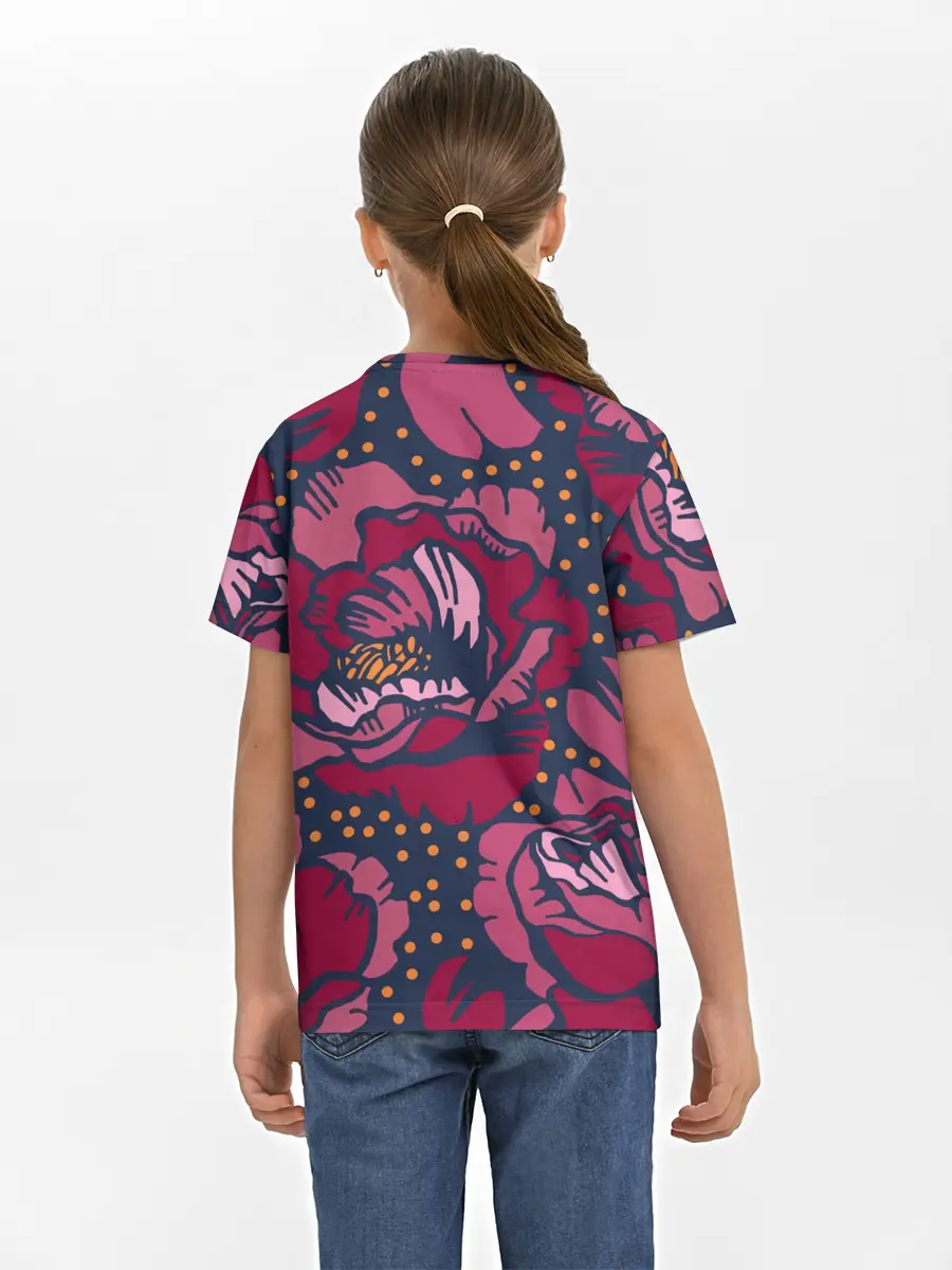 Детская базовая футболка / Цветы