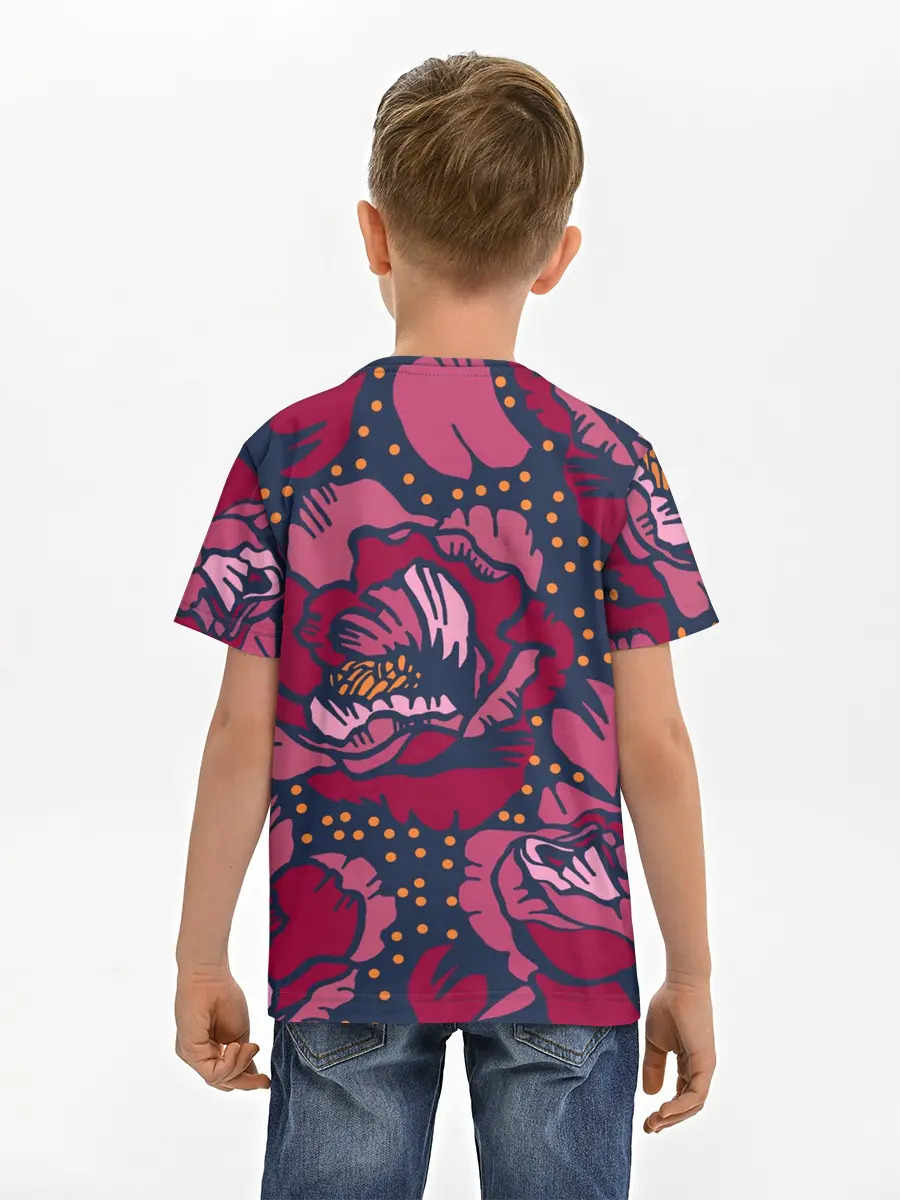 Детская базовая футболка / Цветы