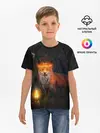 Детская базовая футболка / Лиса с огненной короной