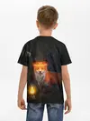 Детская базовая футболка / Лиса с огненной короной