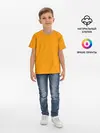 Детская базовая футболка / Цвет Шафран