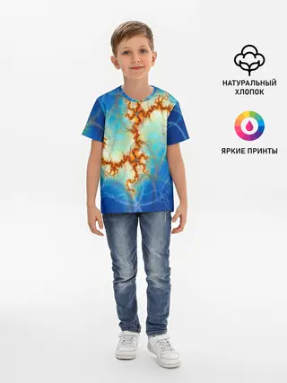 Детская базовая футболка / Абстрактное представление