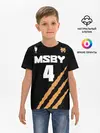 Детская базовая футболка / 4 | MSBY | BLACK JACKALS