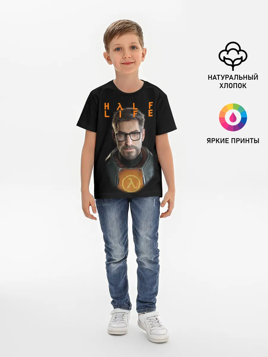 Детская базовая футболка / HALF-LIFE | FREEMAN | ФРИМАН