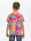 Детская базовая футболка / НЕОНОВЫЕ ПАЛЬМЫ / НЕОН / NEON