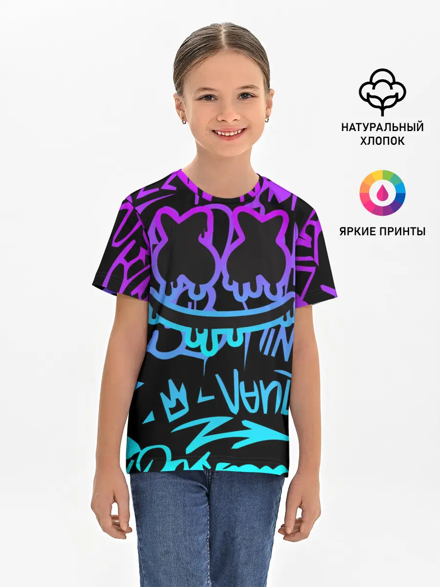 Детская базовая футболка / Marshmello