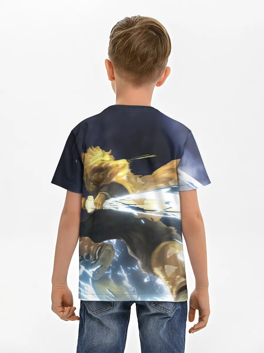 Детская базовая футболка / Зиницу Агацума Бог ГРОМА