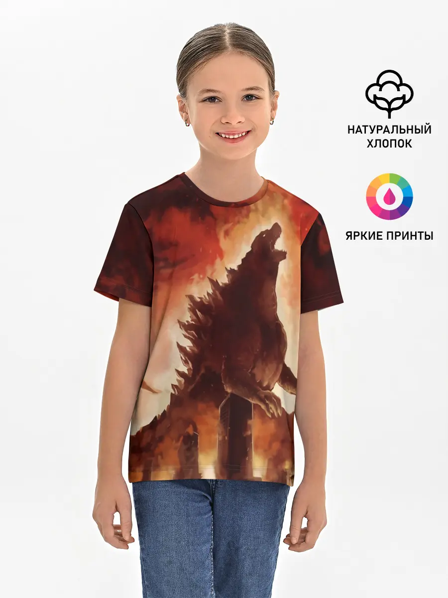 Детская базовая футболка / GODZILLA