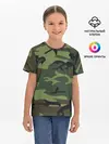 Детская базовая футболка / Военный камуфляж
