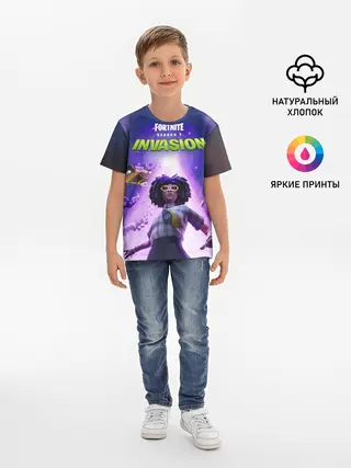 Детская базовая футболка / FORTNITE 7 СЕЗОН 2 ЧАСТЬ
