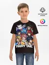 Детская базовая футболка / Fairy Tail logo and heroes