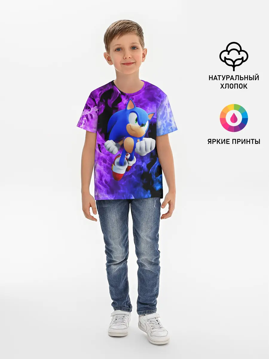 Детская базовая футболка / SONIC