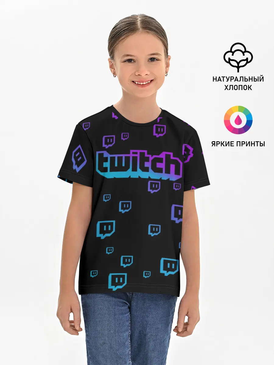 Детская базовая футболка / Twitch