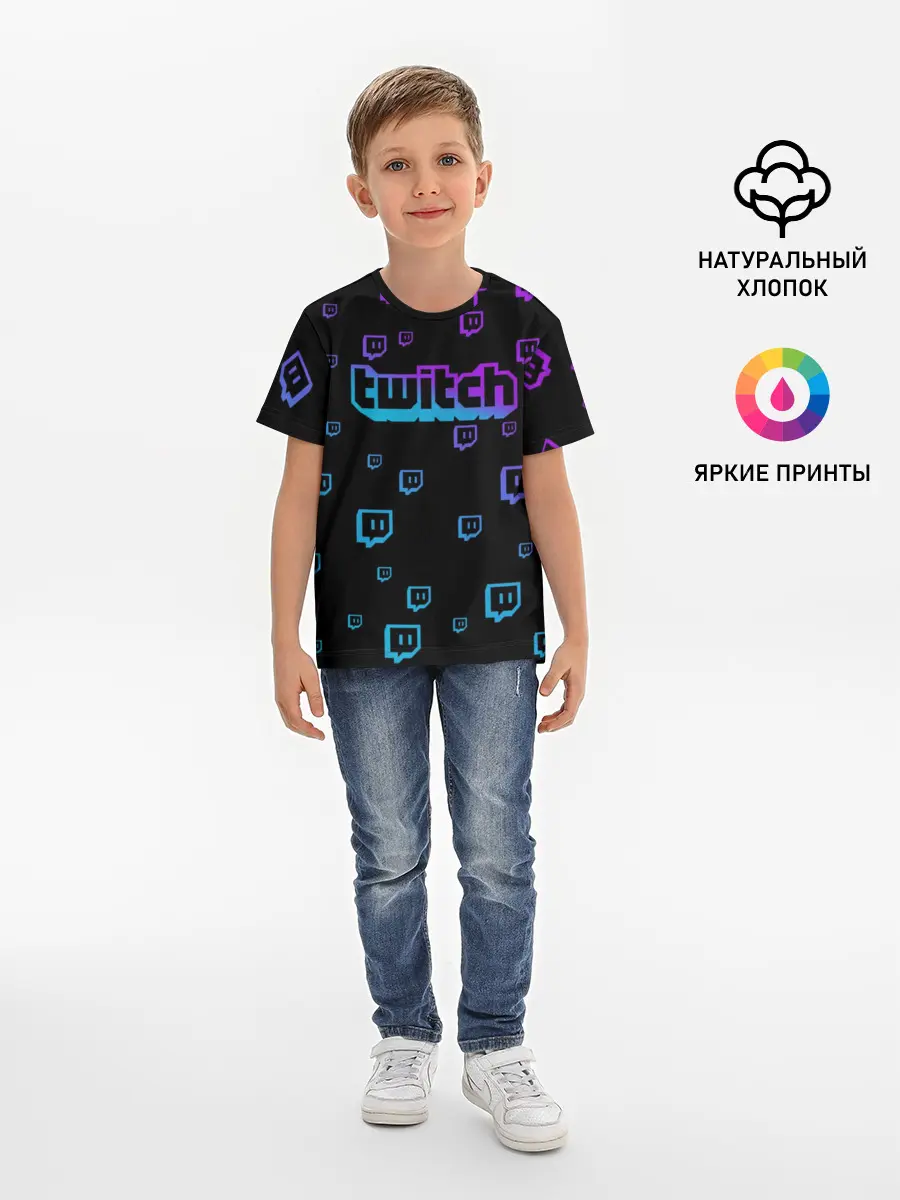 Детская базовая футболка / Twitch