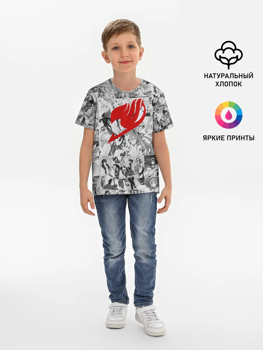 Детская базовая футболка / Все герои Фейри Тейл
