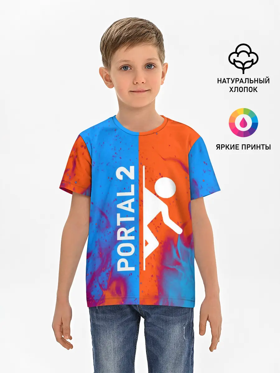 Детская базовая футболка / PORTAL 2