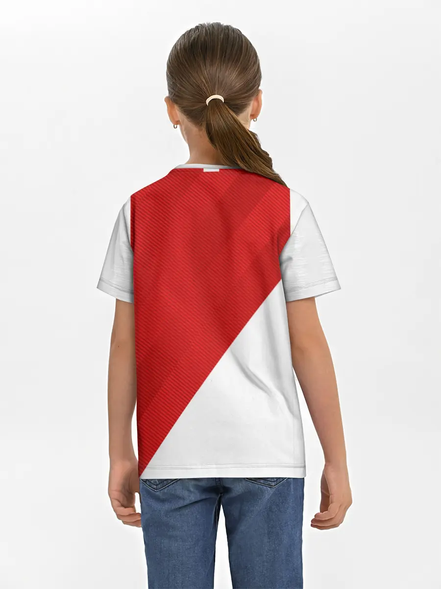 Детская базовая футболка / Monaco home 18-19