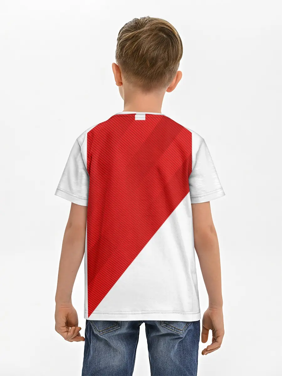 Детская базовая футболка / Monaco home 18-19