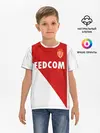Детская базовая футболка / Monaco home 18-19