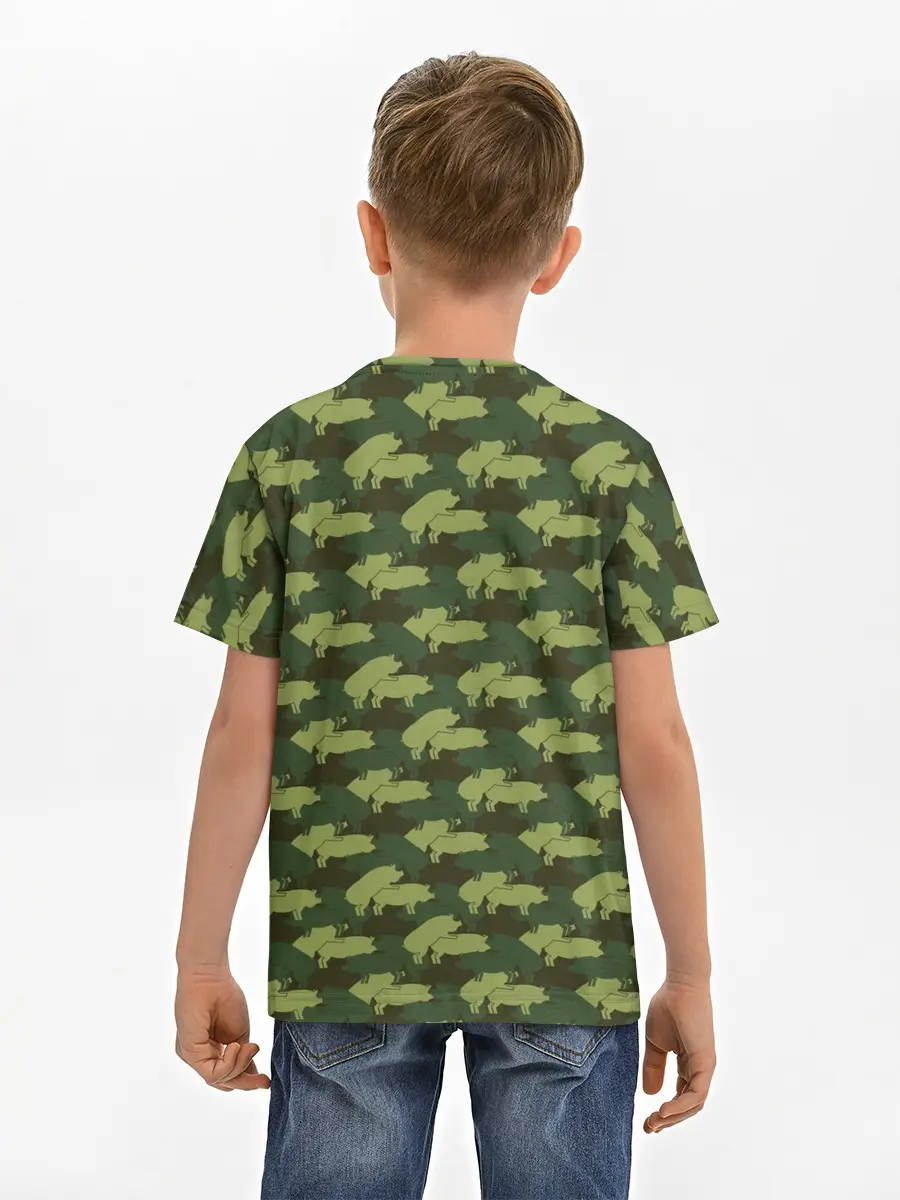 Детская базовая футболка / Свиньи 18+