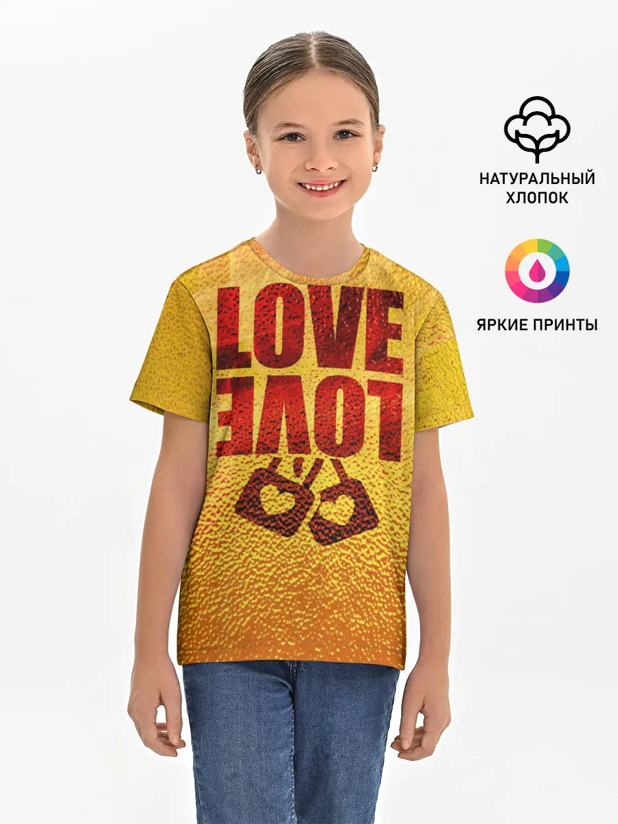 Детская базовая футболка / LOVE