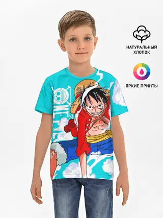 Детская базовая футболка / Ван-Пис, Гому Гому но Ми