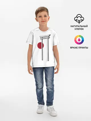 Детская базовая футболка / Япония Тории | Torii in Japan