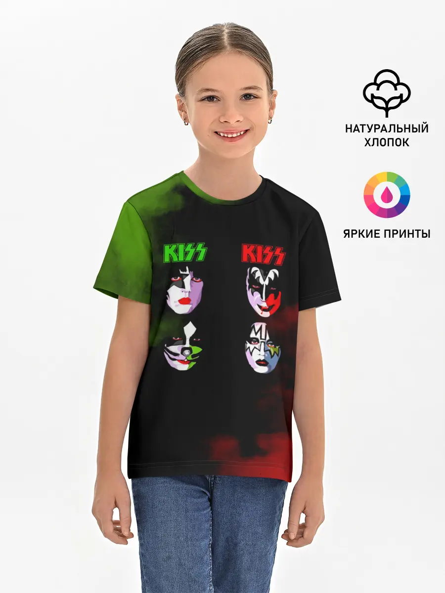 Детская базовая футболка / Kiss