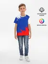 Детская базовая футболка / РОССИЯ ТРИКОЛОР