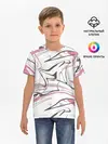 Детская базовая футболка / Хаотичные линии