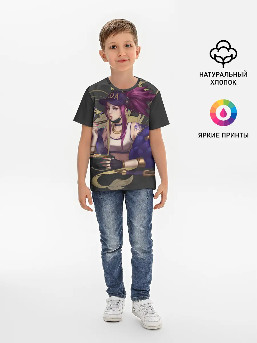 Детская базовая футболка / League of legends KDA