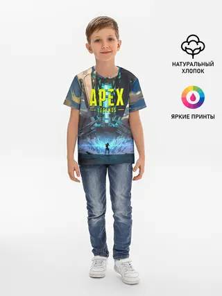Детская базовая футболка / APEX Legends boom