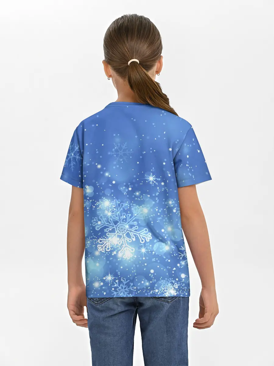 Детская базовая футболка / Among Us New Year