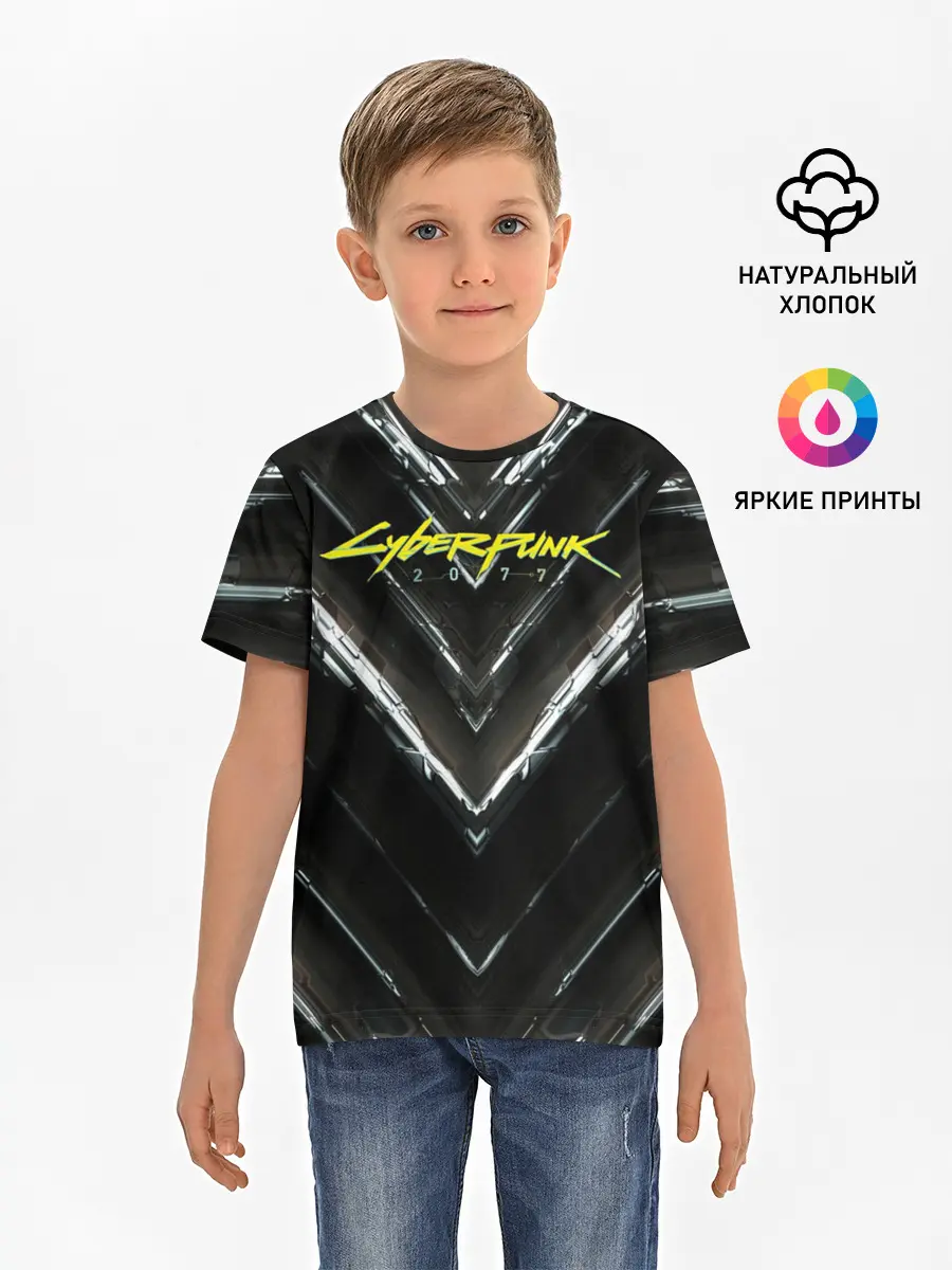 Детская базовая футболка / CYBERPUNK 2077
