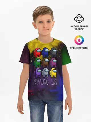 Детская базовая футболка / AMONG US.