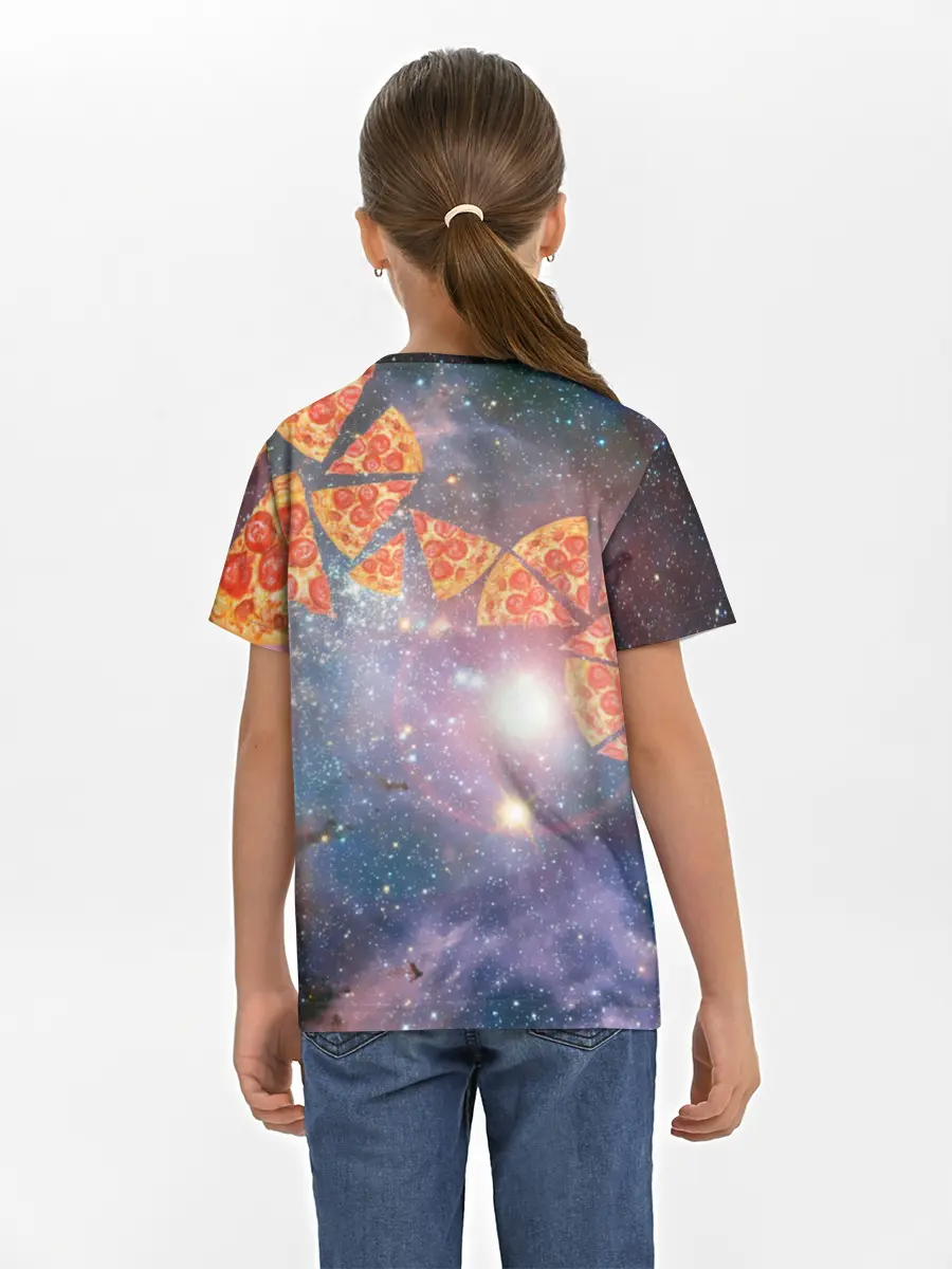 Детская базовая футболка / Кот Диджей