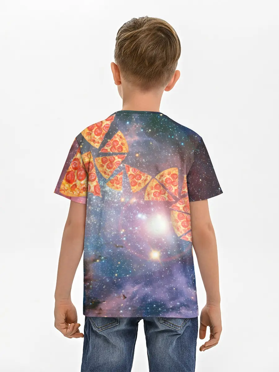 Детская базовая футболка / Кот Диджей