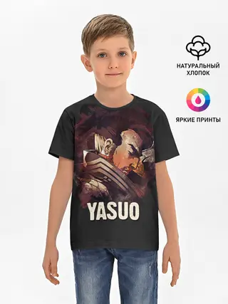 Детская базовая футболка / Yasuo
