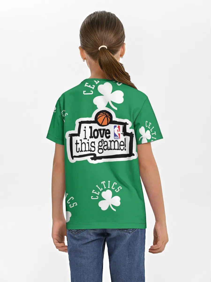 Детская базовая футболка / Boston celtics, nba