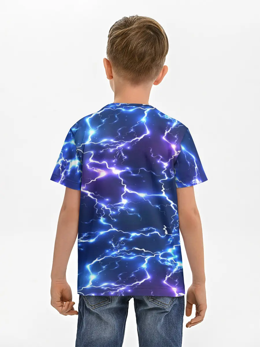 Детская базовая футболка / Грозовой Котик