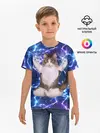 Детская базовая футболка / Грозовой Котик
