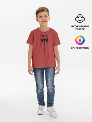 Детская базовая футболка / Marilyn Manson