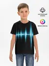 Детская базовая футболка / Текстура эквалайзера
