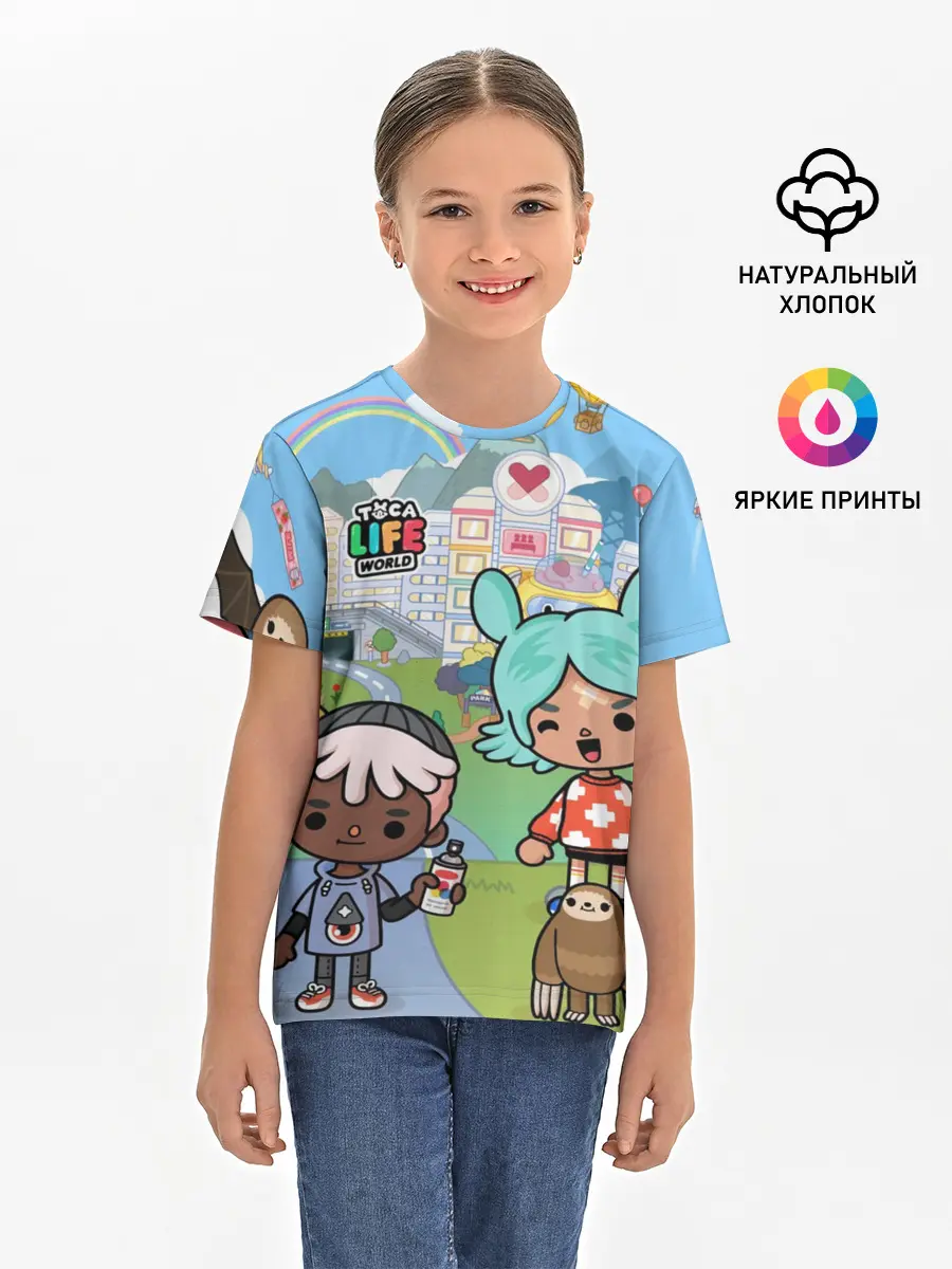 Детская базовая футболка / Toca Boca | Мир