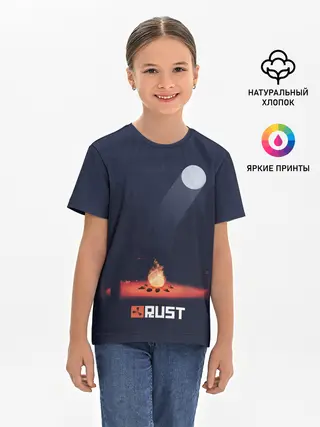 Детская базовая футболка / Rust