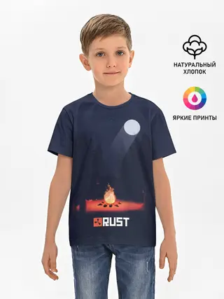 Детская базовая футболка / Rust