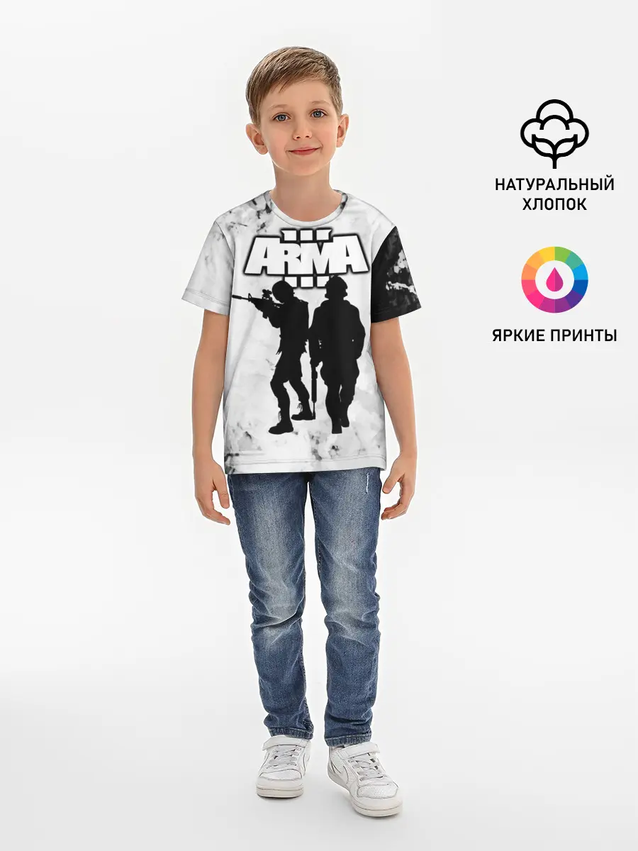Детская базовая футболка / Arma / Арма,Tactical Simulator