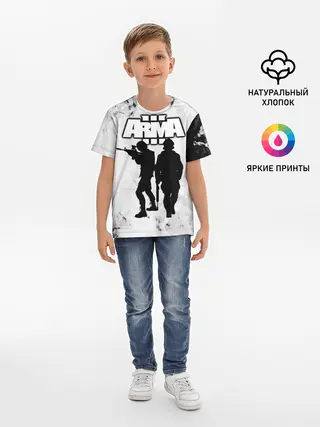 Детская базовая футболка / Arma / Арма,Tactical Simulator