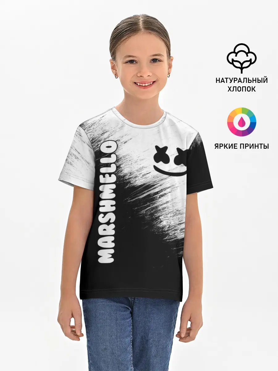 Детская базовая футболка / Marshmello 3